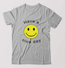 Load image into Gallery viewer, Nice Day Emoji T-Shirt for Men-Grey Melange-Ektarfa.online
