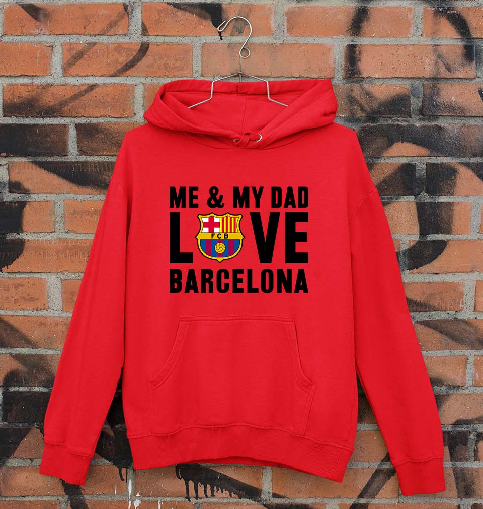 Love Barcelona Unisex Hoodie for Men/Women-Red-Ektarfa.online