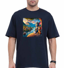 Load image into Gallery viewer, Tom and Jerry Oversized T-Shirt for Men-Navy Blue-Ektarfa.online
