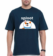 Load image into Gallery viewer, Sploot Oversized T-Shirt for Men-Petrol Blue-Ektarfa.online
