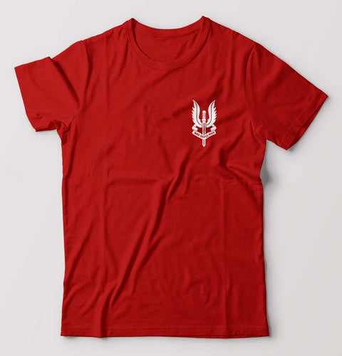 Who Dares Wins Balidaan Army T-Shirt for Men-Red-Ektarfa.online