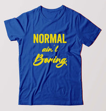 Load image into Gallery viewer, Normal Ain&#39;t Boring T-Shirt for Men-Royal Blue-Ektarfa.online
