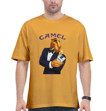 Load image into Gallery viewer, camel cigarette Oversized T-Shirt for Men-Golden Yellow-Ektarfa.online
