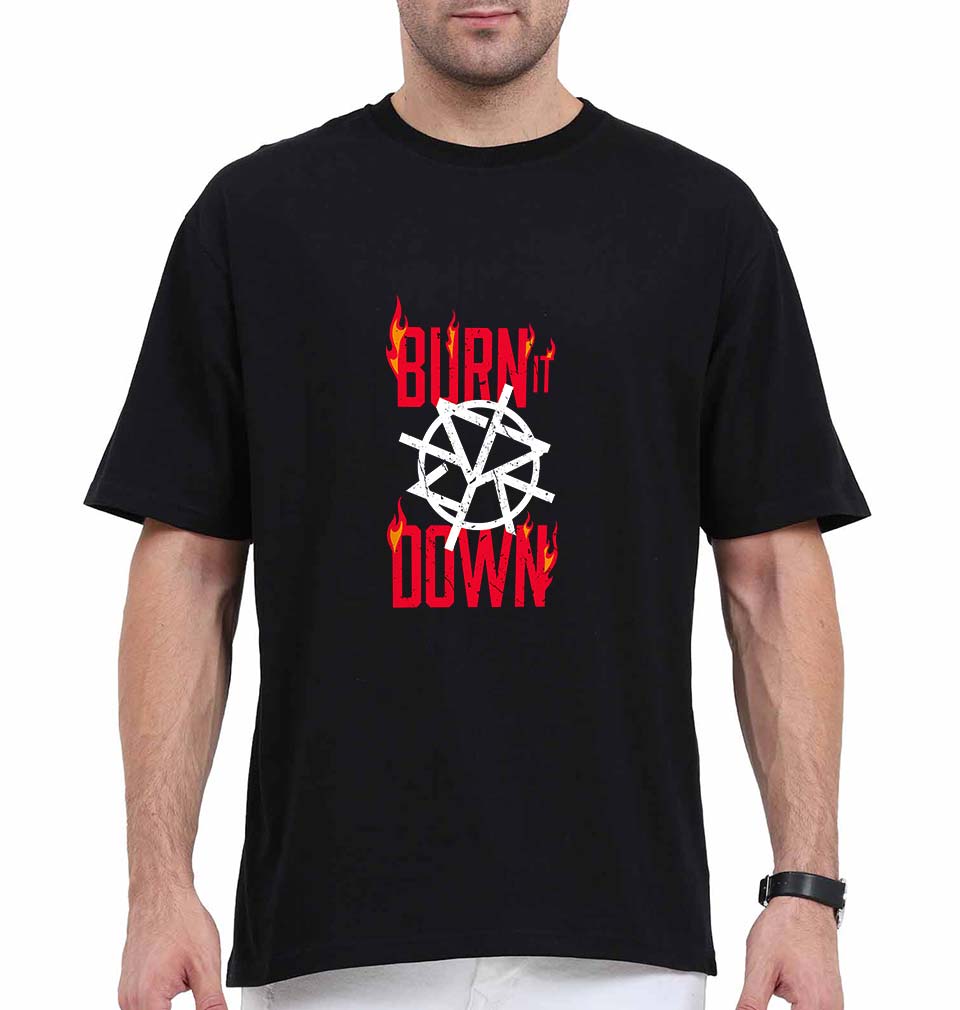 Seth Rollins Oversized T-Shirt for Men-Black-Ektarfa.online