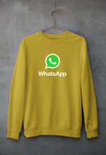 Load image into Gallery viewer, WhatsApp Unisex Sweatshirt for Men/Women-Mustard Yellow-Ektarfa.online
