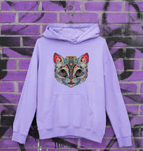 Load image into Gallery viewer, Psychedelic Cat Unisex Hoodie for Men/Women-Lavander-Ektarfa.online
