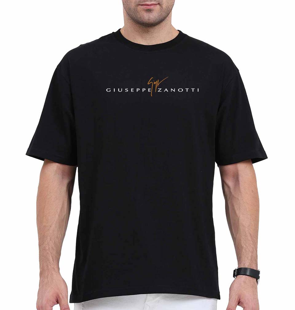 Giuseppe Zanotti Oversized T-Shirt for Men-Black-Ektarfa.online