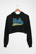 Load image into Gallery viewer, UCLA Bruins Crop HOODIE FOR WOMEN-Black-Ektarfa.online
