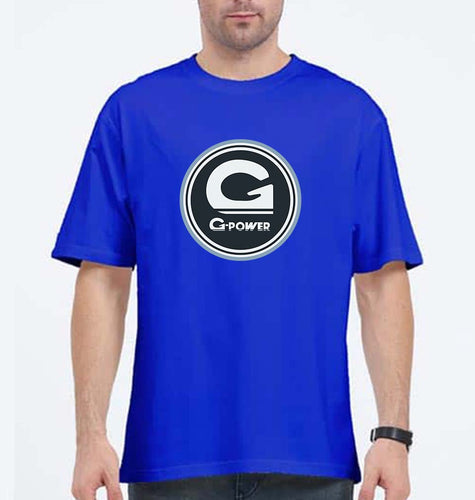 G power Oversized T-Shirt for Men-Royal Blue-Ektarfa.online