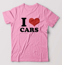 Load image into Gallery viewer, I LOVE CARS T-Shirt for Men-Light Baby Pink-Ektarfa.online
