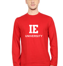 Load image into Gallery viewer, IE University Full Sleeves T-Shirt for Men-red-Ektarfa.online
