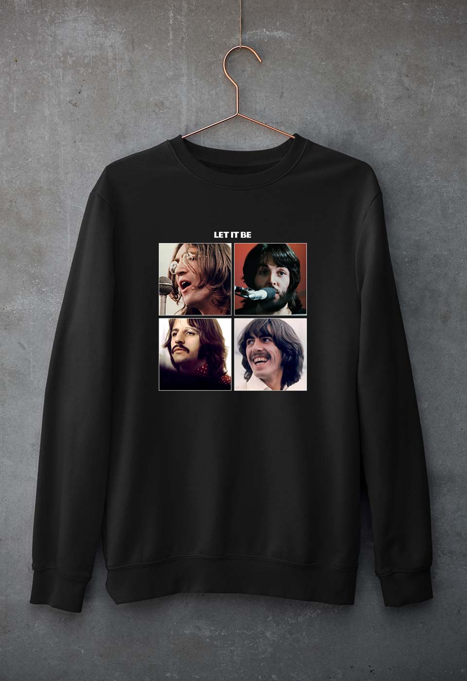 the beatles let it be Sweatshirt for Men/Women-Black-Ektarfa.online