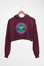 Load image into Gallery viewer, wimbledon Crop HOODIE FOR WOMEN-Maroon-Ektarfa.online
