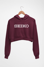 Load image into Gallery viewer, Seiko Crop HOODIE FOR WOMEN-Maroon-Ektarfa.online
