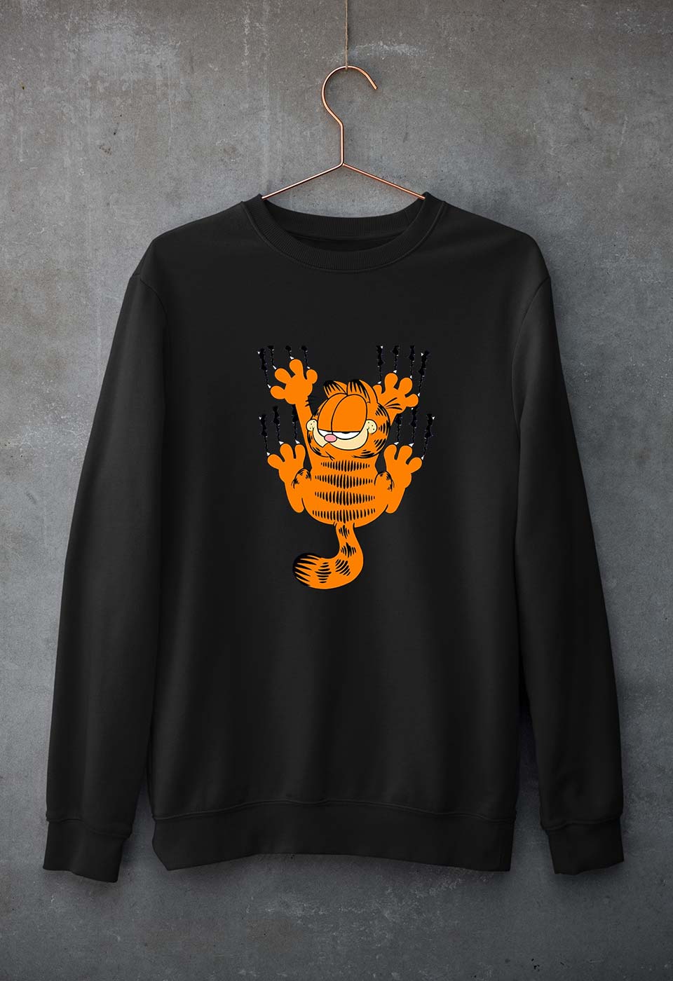 Garfield Unisex Sweatshirt for Men/Women-Black-Ektarfa.online