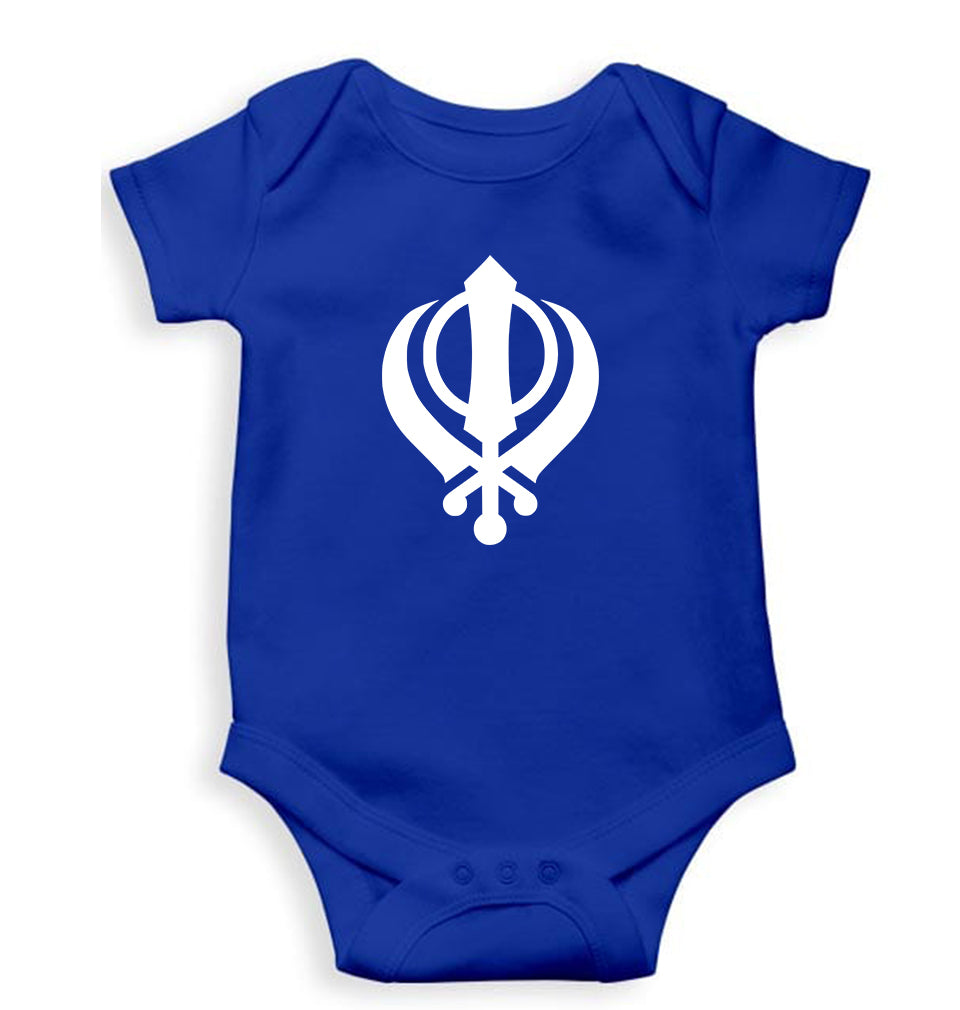 sikh Romper For Baby Boy/Girl-Royal Blue-Ektarfa.online