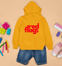 Load image into Gallery viewer, Red Flag Kids Hoodie for Boy/Girl-Mustard Yellow-Ektarfa.online
