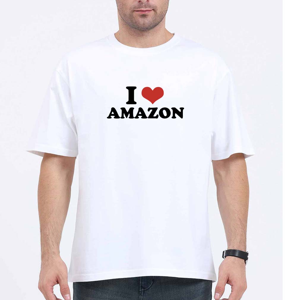 I LOVE AMAZON Oversized T-Shirt for Men
