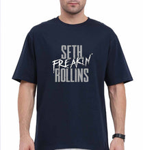 Load image into Gallery viewer, Seth Rollins Oversized T-Shirt for Men-Navy Blue-Ektarfa.online
