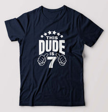 Load image into Gallery viewer, 7th Happy Birthday T-Shirt for Men-Navy Blue-Ektarfa.online
