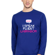 Load image into Gallery viewer, i speak fluent labrador Full Sleeves T-Shirt for Men-royal blue-Ektarfa.online
