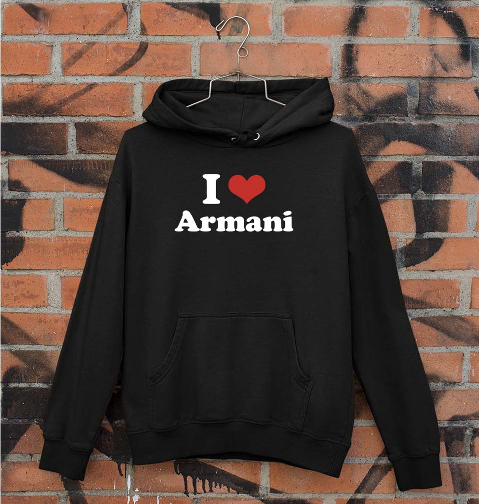 I Love Armani Hoodie for Men/Women