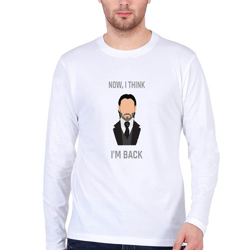 John Wick Full Sleeves T-Shirt for Men-White-Ektarfa.online