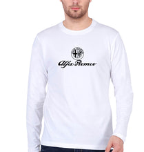 Load image into Gallery viewer, Alfa Romeo Full Sleeves T-Shirt for Men-White-Ektarfa.online
