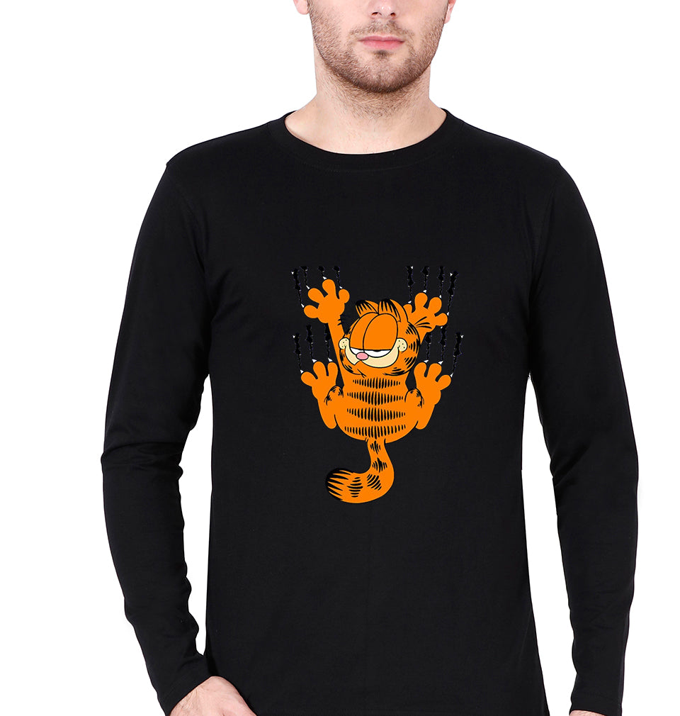 Garfield Full Sleeves T-Shirt for Men-Black-Ektarfa.online