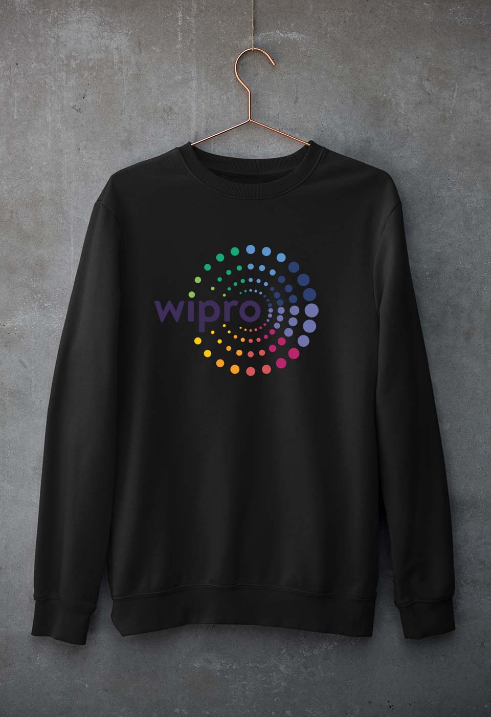 Wipro Unisex Sweatshirt for Men/Women-Black-Ektarfa.online