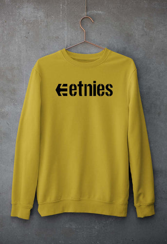 etnies Sweatshirt for Men/Women-Mustard Yellow-Ektarfa.online