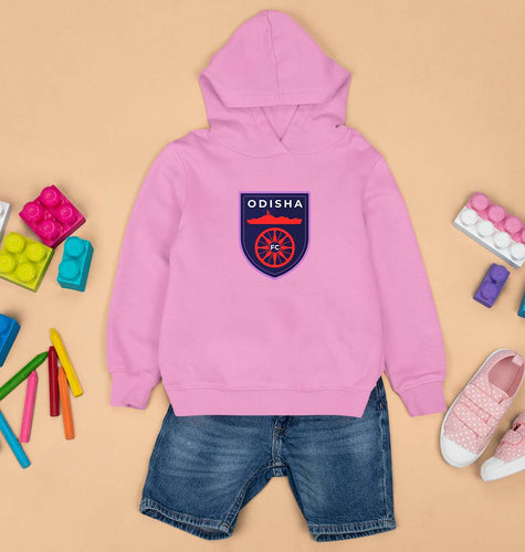 Odisha FC Hoodie for Boy/Girl-Light Baby Pink-Ektarfa.online
