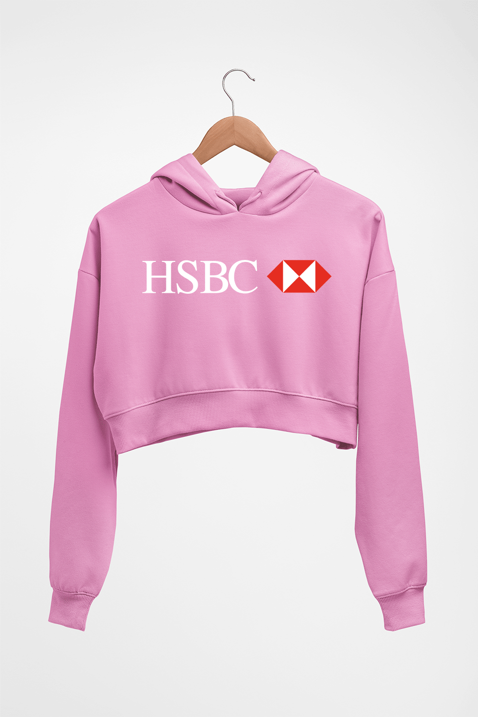 hsbc Crop HOODIE FOR WOMEN-Light Baby Pink-Ektarfa.online