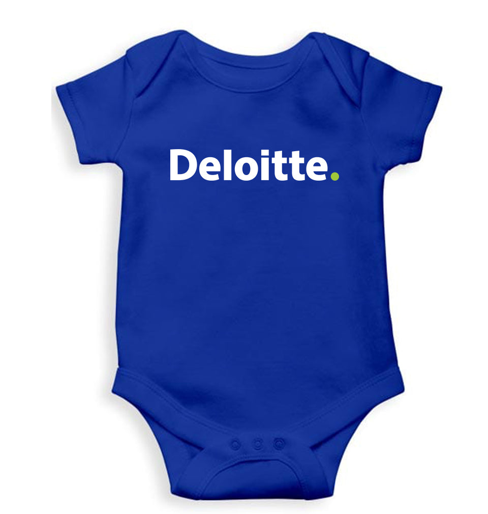 Deloitte Romper For Baby Boy/Girl-Royal Blue-Ektarfa.online