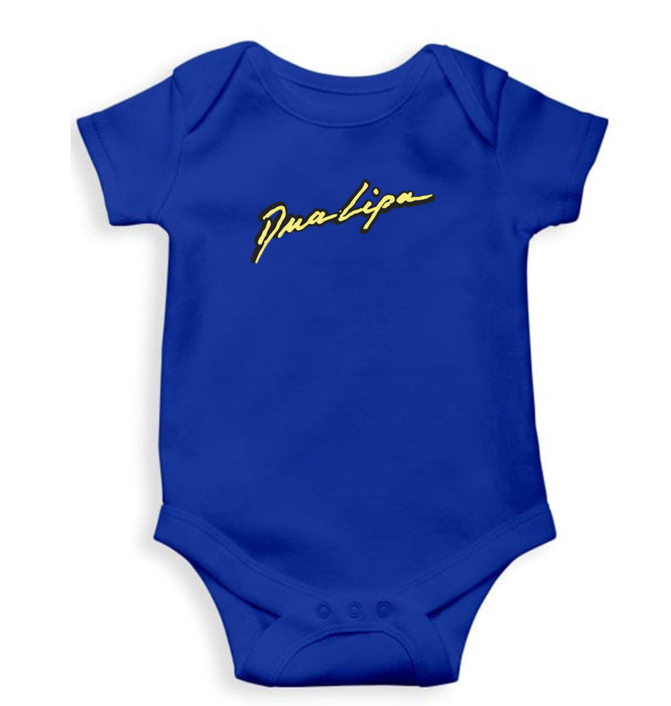 dua lipa Romper For Baby Boy/Girl-Royal Blue-Ektarfa.online