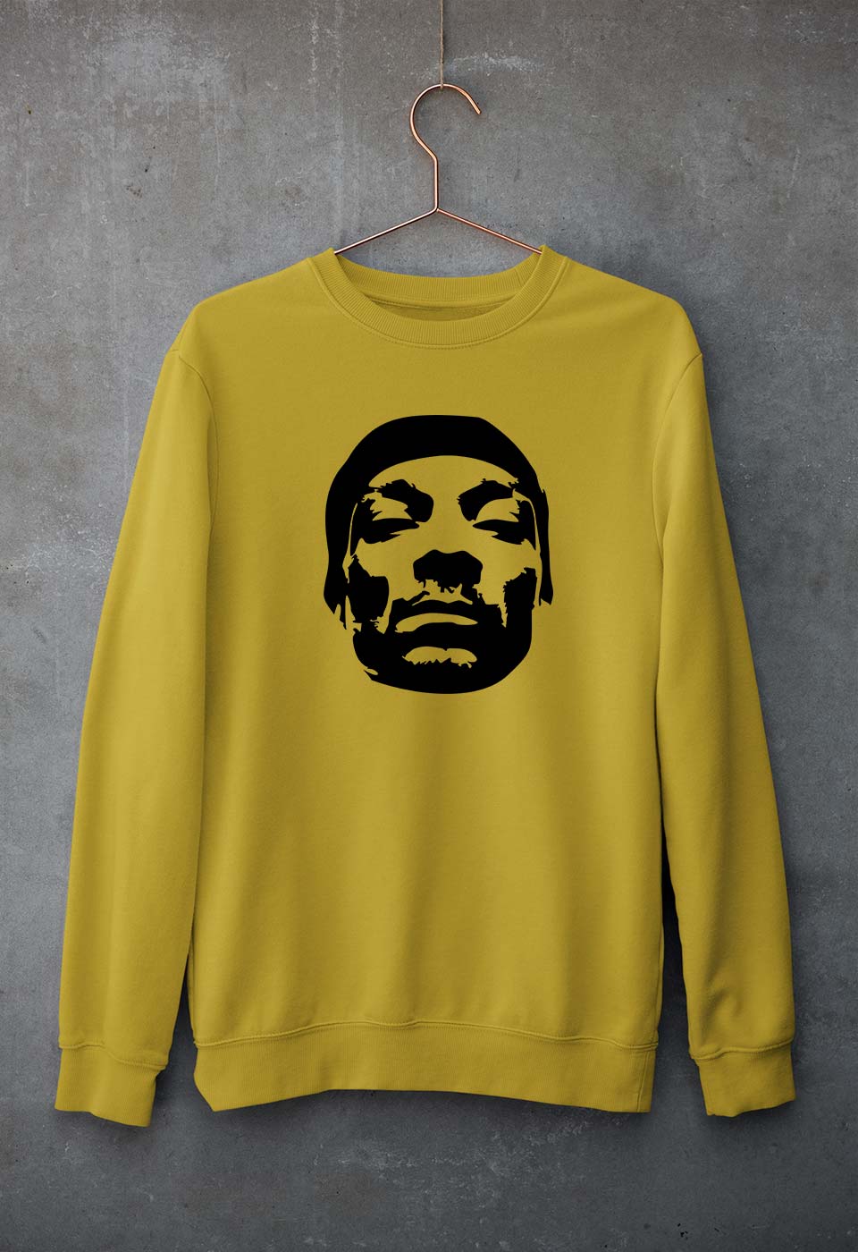 Snoop Dogg Sweatshirt for Men/Women-Mustard Yellow-Ektarfa.online