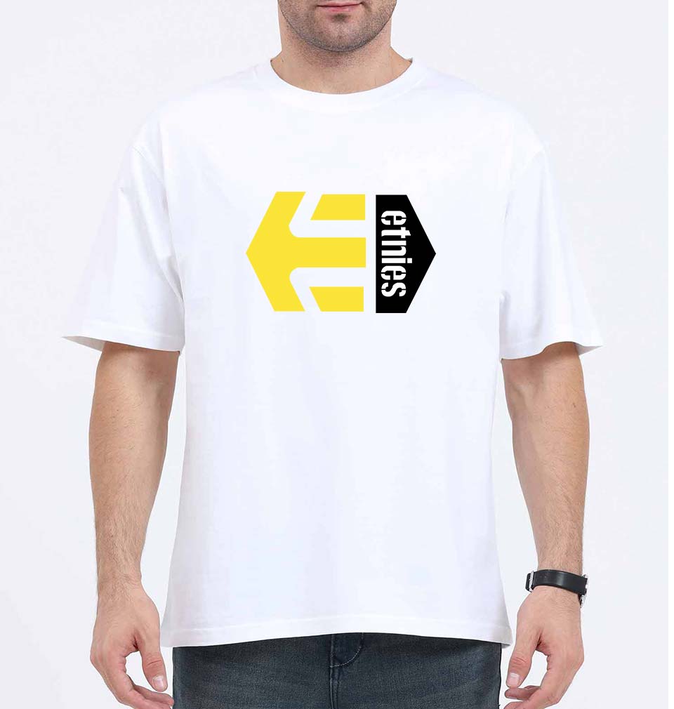 etnies Oversized T-Shirt for Men-White-Ektarfa.online
