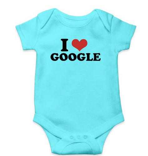I LOVE GOOGLE Romper For Baby Boy/Girl-Sky Blue-Ektarfa.online