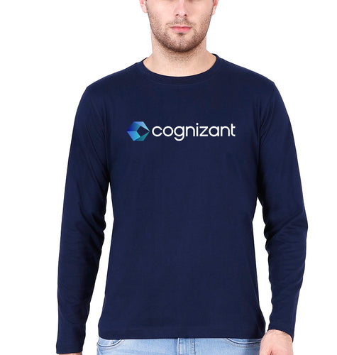 Cognizant Full Sleeves T-Shirt for Men-Navy Blue-Ektarfa.online