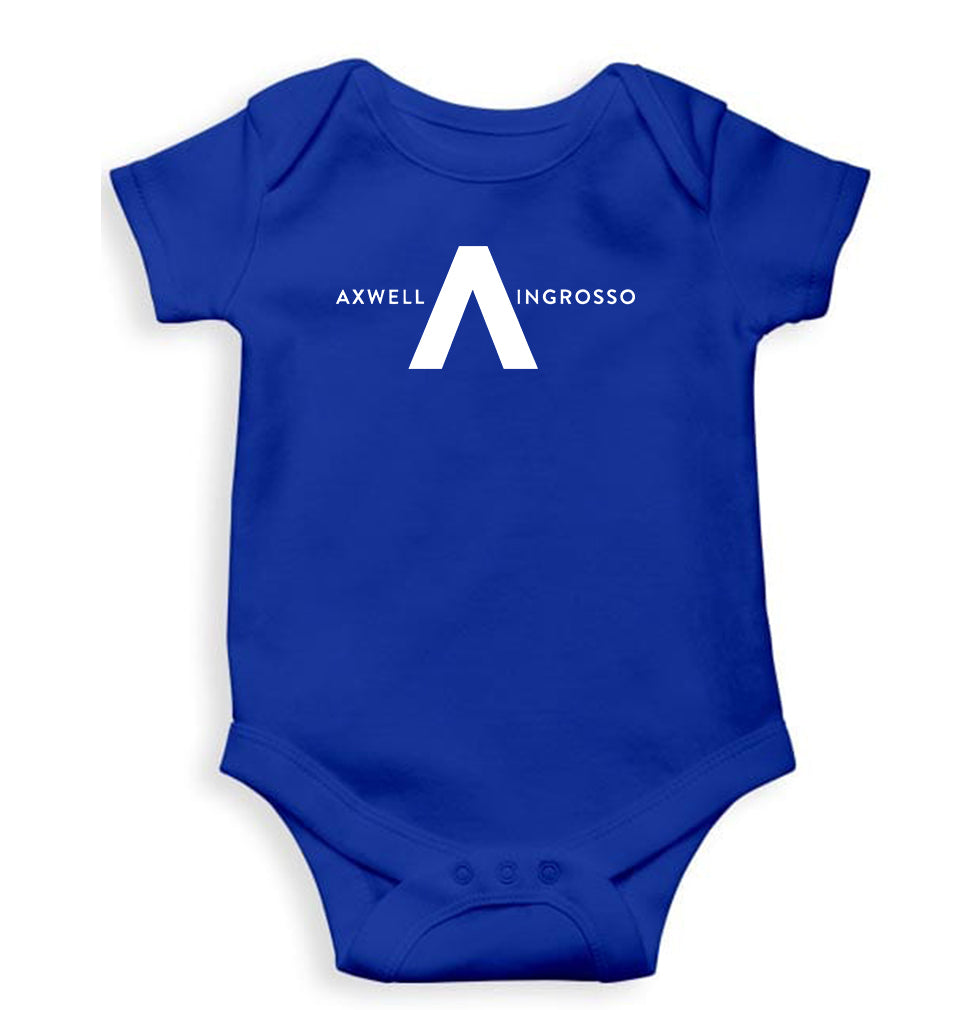 Axwell & Ingrosso Romper For Baby Boy/Girl-Royal Blue-Ektarfa.online