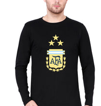 Load image into Gallery viewer, Argentina Football Full Sleeves T-Shirt for Men-Black-Ektarfa.online
