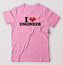 Load image into Gallery viewer, I LOVE ENGINEER T-Shirt for Men-Light Baby Pink-Ektarfa.online
