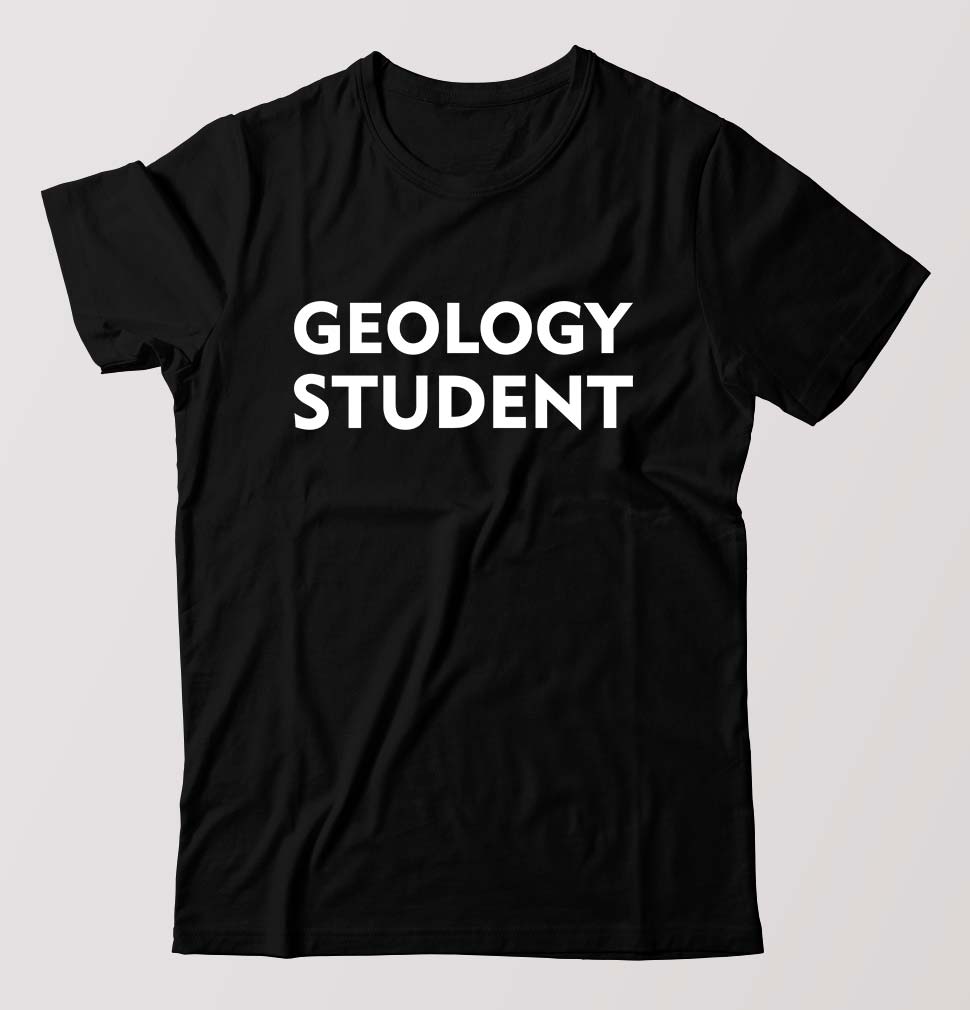 Geology Student T-Shirt for Men-Black-Ektarfa.online
