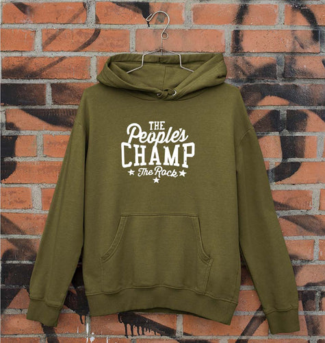 The Rock - The People's Champ Unisex Hoodie for Men/Women-Olive Green-Ektarfa.online