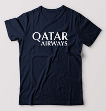 Load image into Gallery viewer, Qatar Airways T-Shirt for Men-Navy Blue-Ektarfa.online
