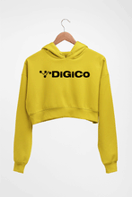 Load image into Gallery viewer, digico Crop HOODIE FOR WOMEN-Mustard Yellow-Ektarfa.online
