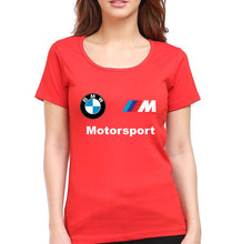 Load image into Gallery viewer, BMW Motersport T-Shirt for Women-Red-Ektarfa.online
