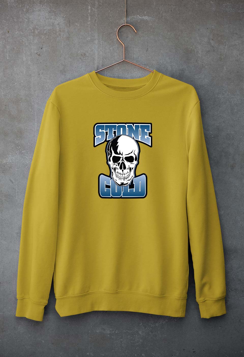 Stone Cold Steve Austin Sweatshirt for Men/Women-Mustard Yellow-Ektarfa.online