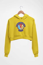 Load image into Gallery viewer, bits pilani Crop HOODIE FOR WOMEN-Mustard Yellow-Ektarfa.online
