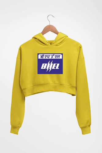BHEL Crop HOODIE FOR WOMEN-Mustard Yellow-Ektarfa.online